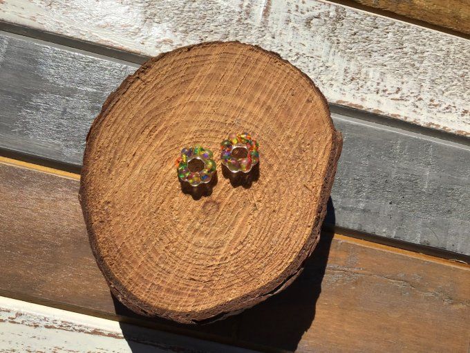 Créoles et Pampilles mini fleurs collection "Esmée"