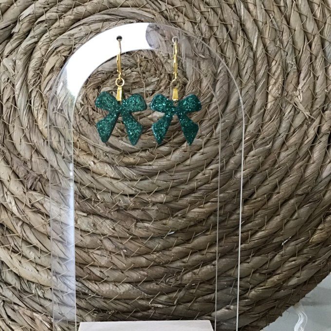 Noeud de Rêve Verte Pailleté