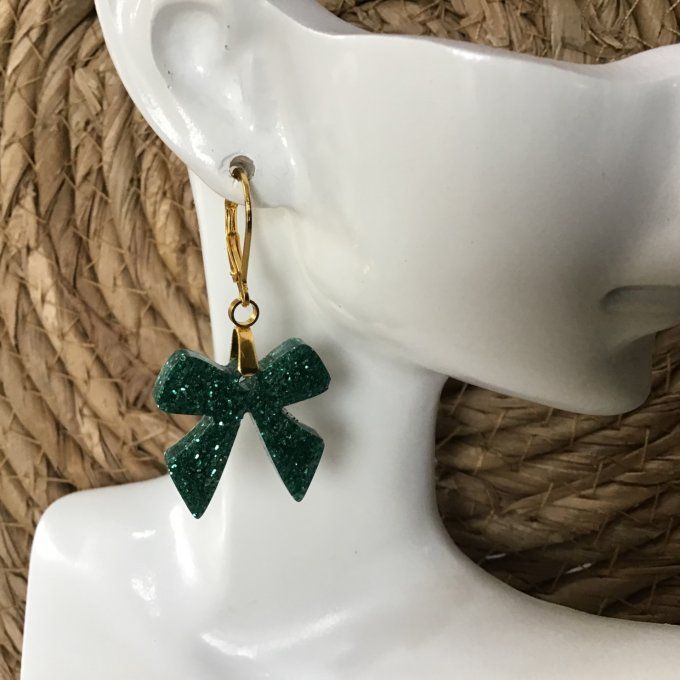 Noeud de Rêve Verte Pailleté