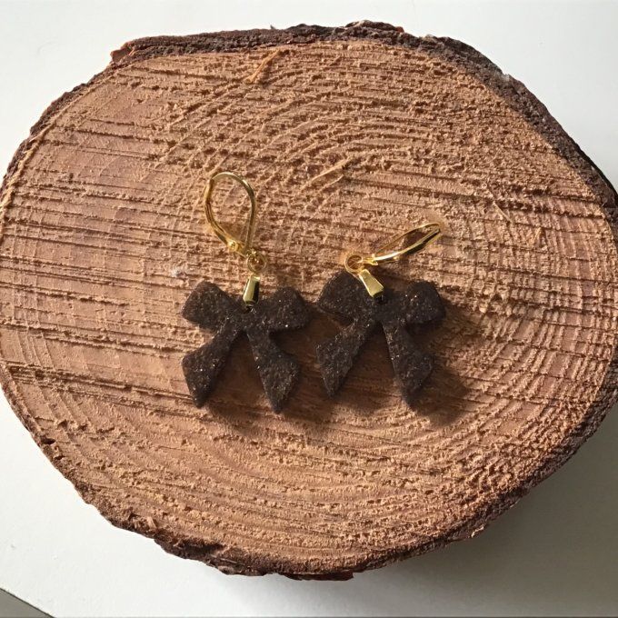 Noeud de Rêve Marron Pailleté