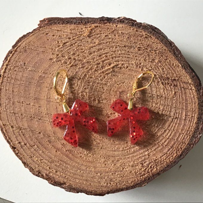 Noeud de Rêve Rouge Pailleté 