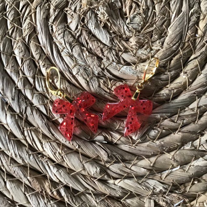 Noeud de Rêve Rouge Pailleté 