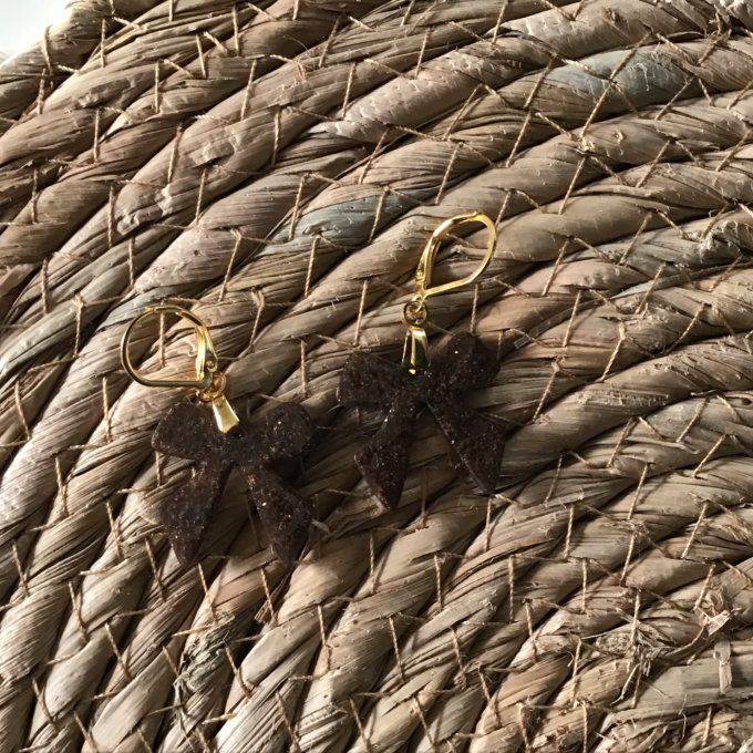 Noeud de Rêve Marron Pailleté