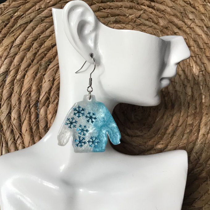 Pull de Noël flocons