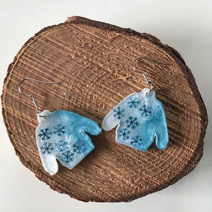 Pull de Noël flocons