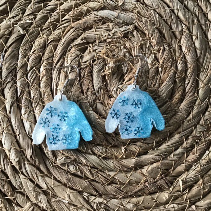 Pull de Noël flocons