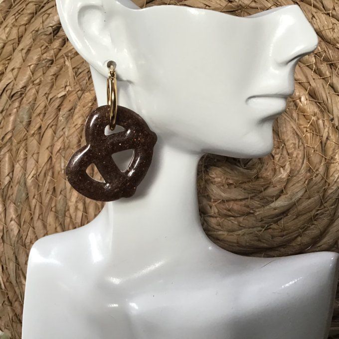 Créoles et Pampilles Bretzels Marron