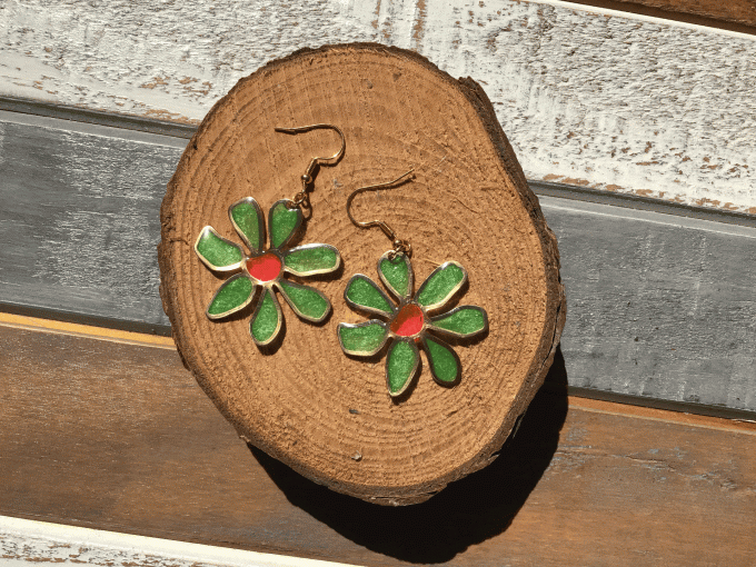 Le Pouvoir des fleurs vert/rose